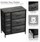 Sorbus Dresser with Drawers - Furniture Storage Tower Unit for Bedroom, Hallway, Closet, Office Organization - Steel Frame, Wood Top, Easy Pull Fabric Bins